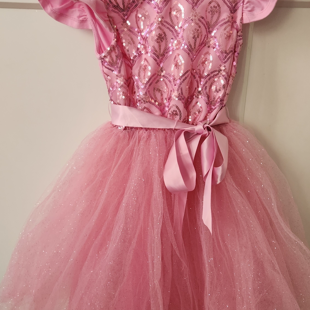 Origami Pink Girls Dress